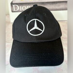 Mercedes-Benz Vintage Black Big Logo Cap One Size